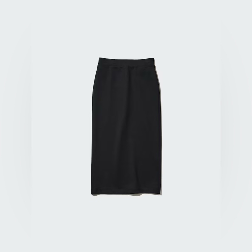UNIQLO Dry Sweat Narrow Long BLACK Skirt S 485599 - Picture 2 of 6